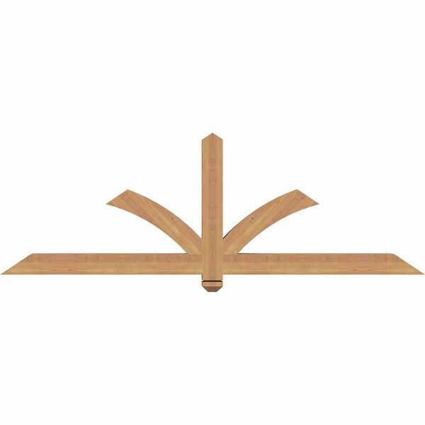 Ekena Millwork Redmond Smooth Timber Gable Bracket, Western Red Cedar, 72"W x 24"H x 3 1/2"D x 3 1/2"F, 8/12 Pitch GBW072X24X0404RED00SWR - main
